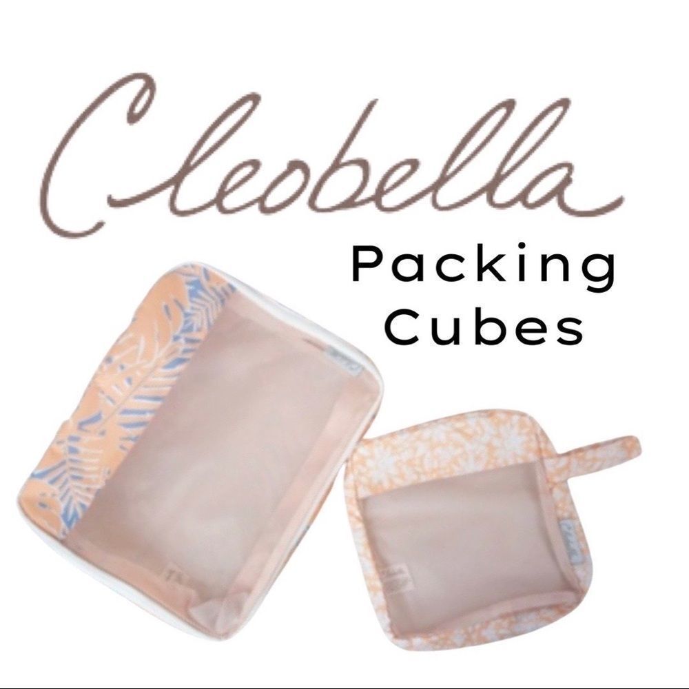 The Fun In The Sun Packing Cubes by Cleobella • Set of 2 • NWT